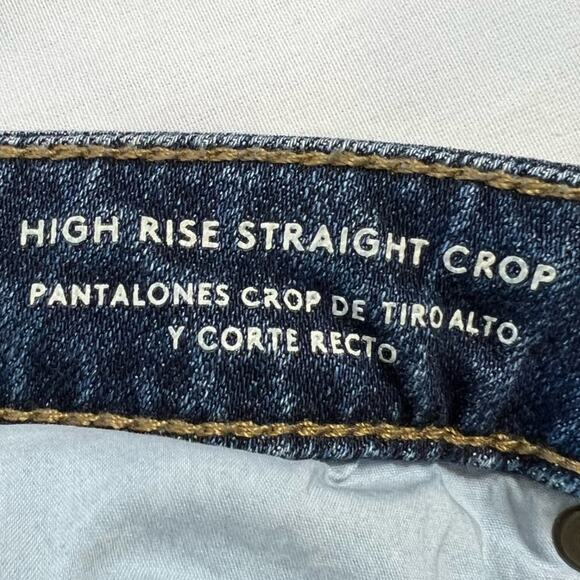 Custom Painted 00/24 High Rise Straight Crop Floral Distressed Y2k Denim Jeans - Picture 5 of 10